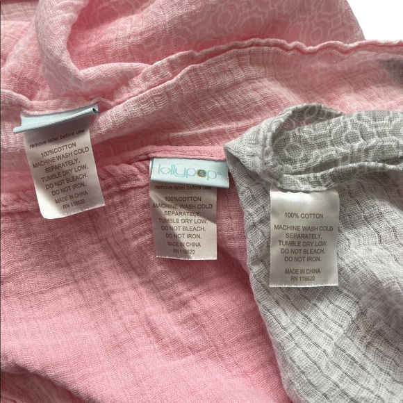 lollipop Receiving Blankets soft breathable cotton for swaddling burping snuggle - Picture 8 of 9
